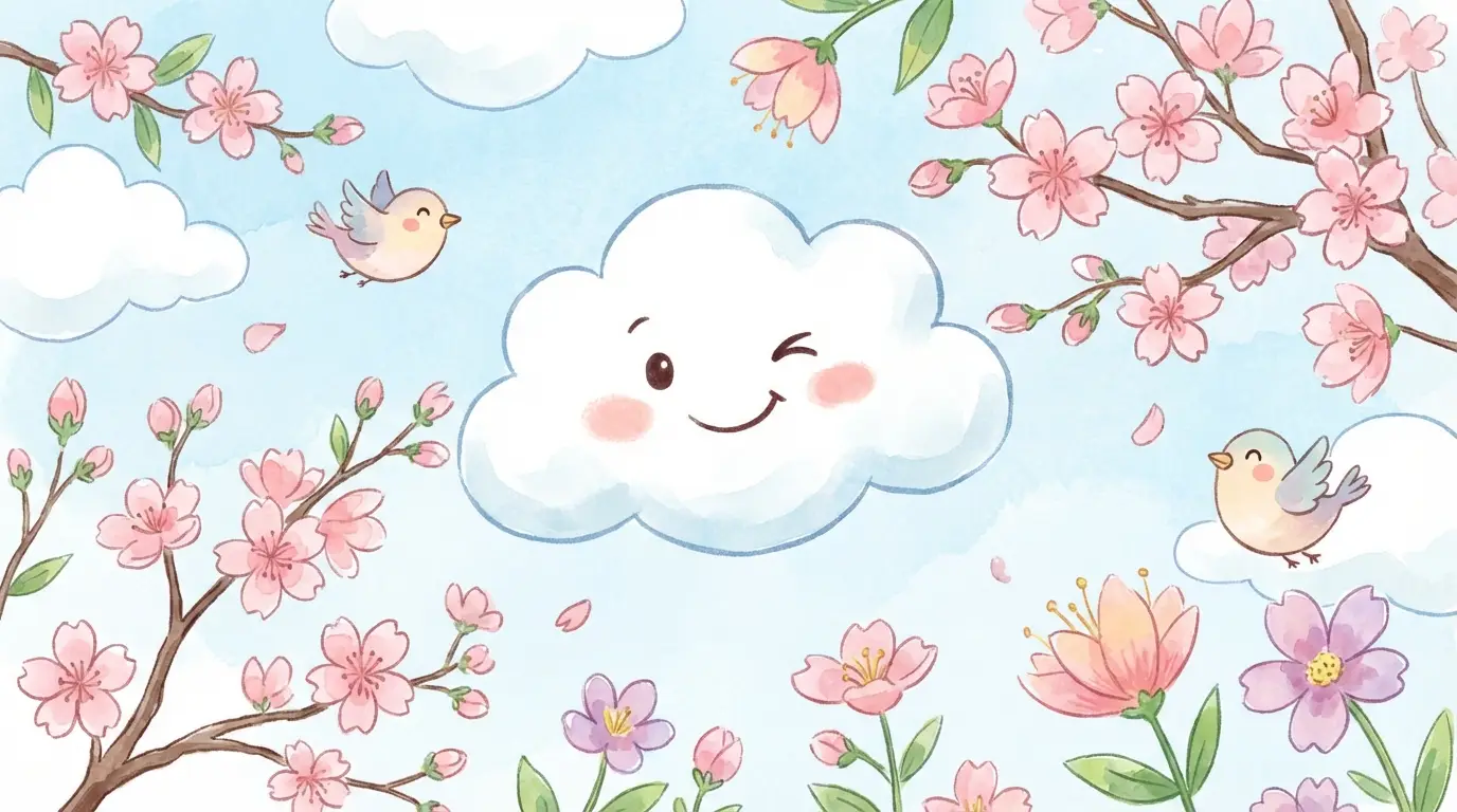 Petal & Puff mascot